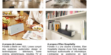Communiqué de presse : LOEWE & ELAN HOSPITALITY du 23/01/2015 2/2